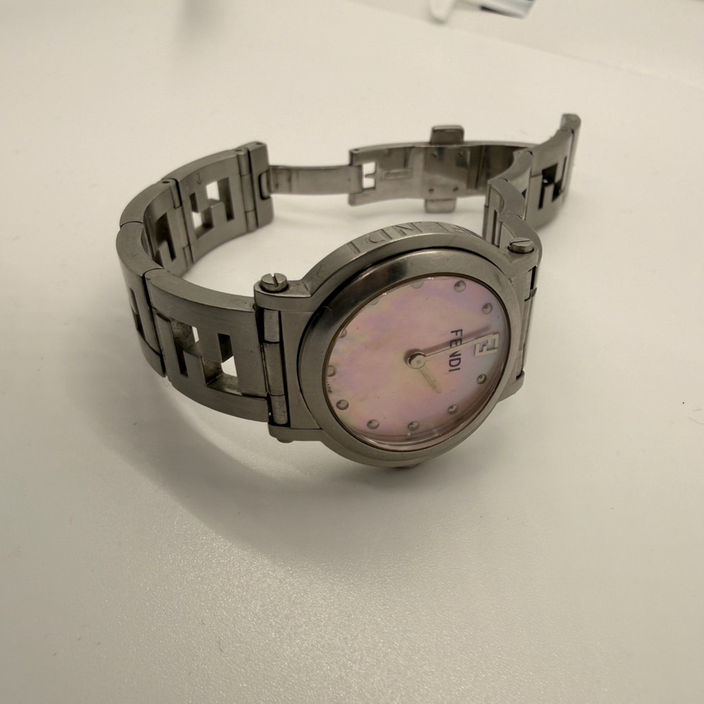 Fendi Pink Dial Silver Watch- Limited Edition - Picture 5 of 5